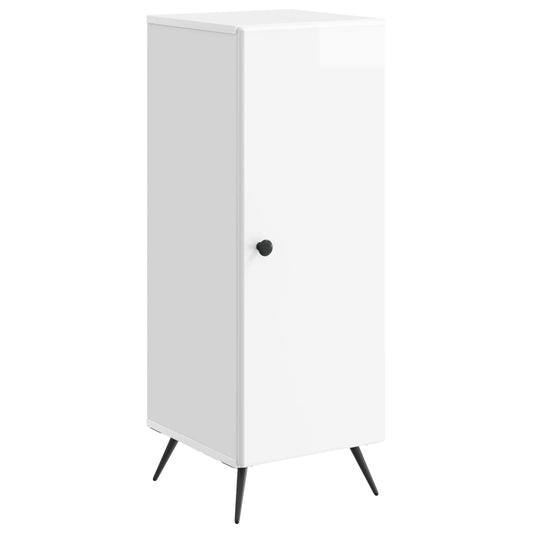 Sideboard Vit högglans 33 x 34,5 x 90 cm Konstruerat trä