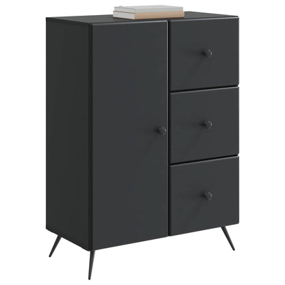 Sideboard med låda Svart 66 x 34,5 x 90 cm Konstruerat trä