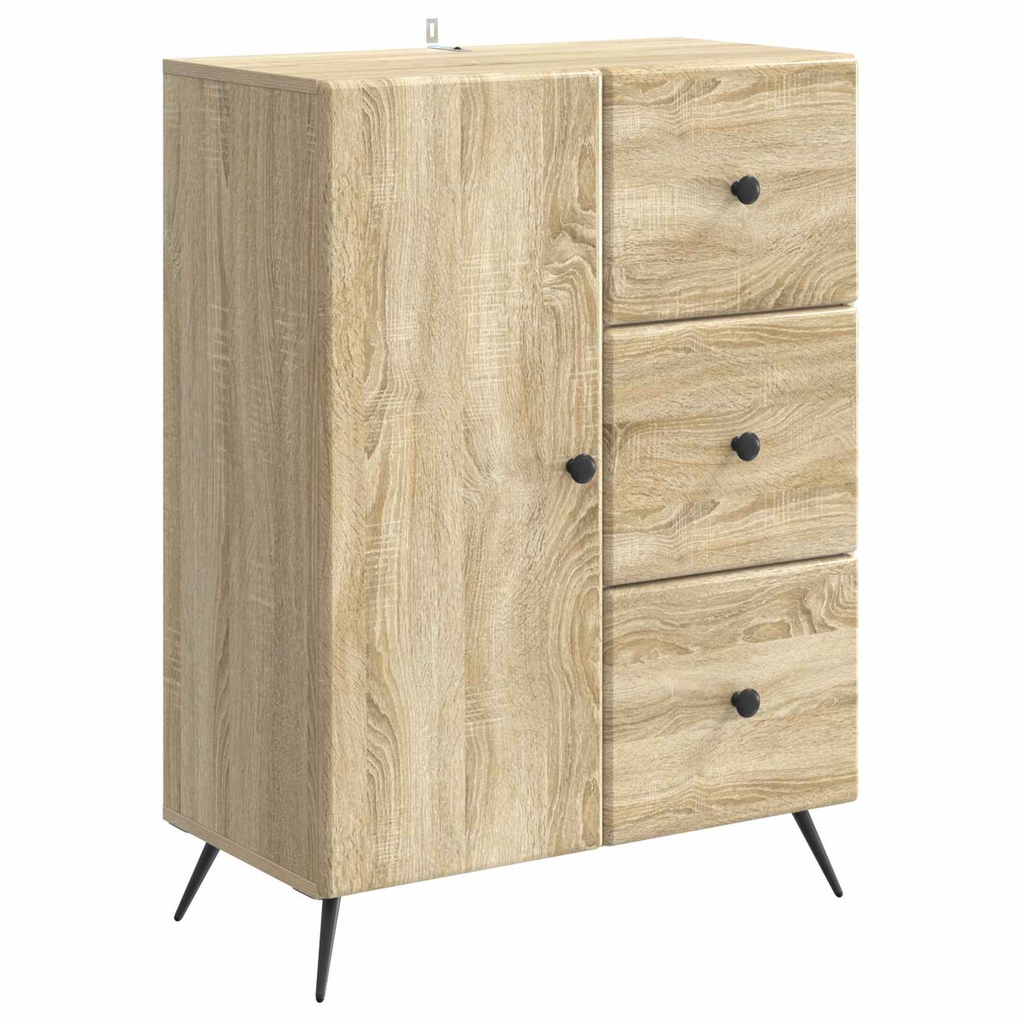 Sideboard med låda Sonoma-ek 66 x 34,5 x 90 cm Konstruerat trä