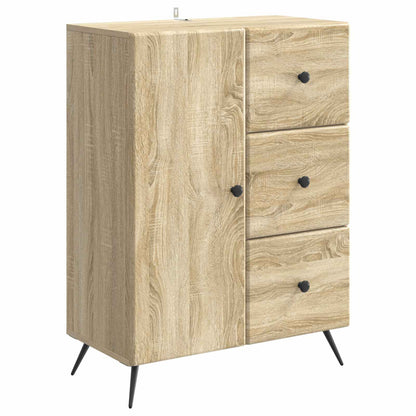 Sideboard med låda Sonoma-ek 66 x 34,5 x 90 cm Konstruerat trä