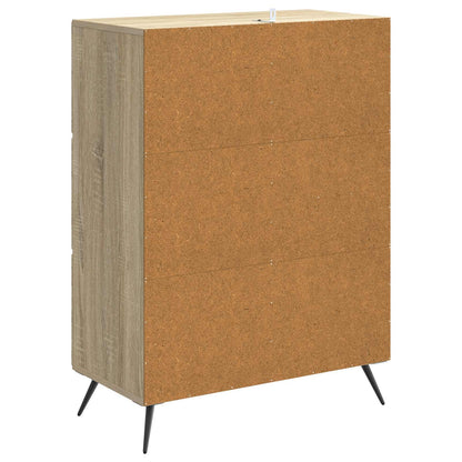 Sideboard med låda Sonoma-ek 66 x 34,5 x 90 cm Konstruerat trä