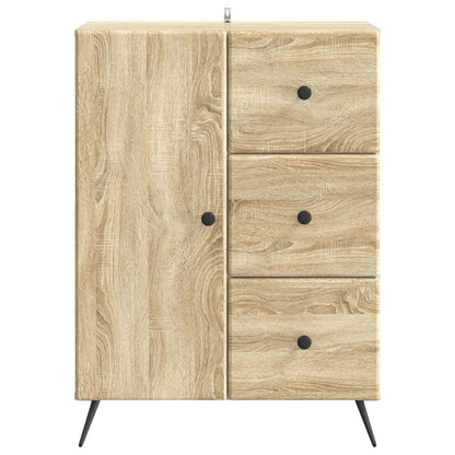 Sideboard med låda Sonoma-ek 66 x 34,5 x 90 cm Konstruerat trä