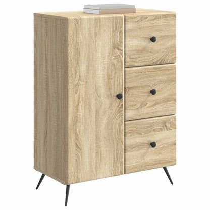 Sideboard med låda Sonoma-ek 66 x 34,5 x 90 cm Konstruerat trä