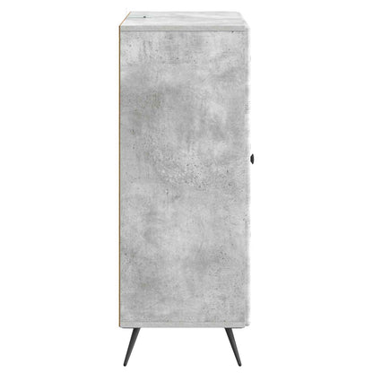 Sideboard med låda Betonggrå 66 x 34,5 x 90 cm Konstruerat trä