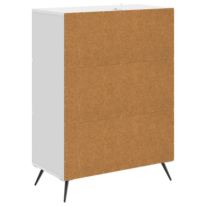 Sideboard Vit högglans 66 x 34,5 x 90 cm Konstruerat trä