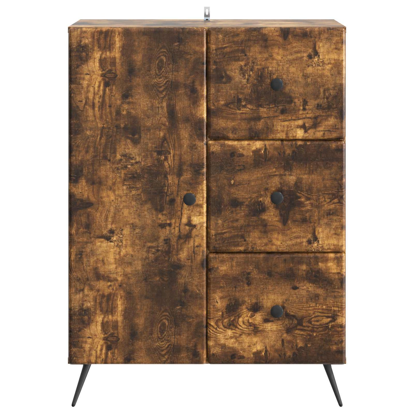 Sideboard med låda Rökt ek 66 x 34,5 x 90 cm Konstruerat trä