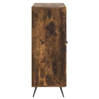 Sideboard med låda Rökt ek 66 x 34,5 x 90 cm Konstruerat trä