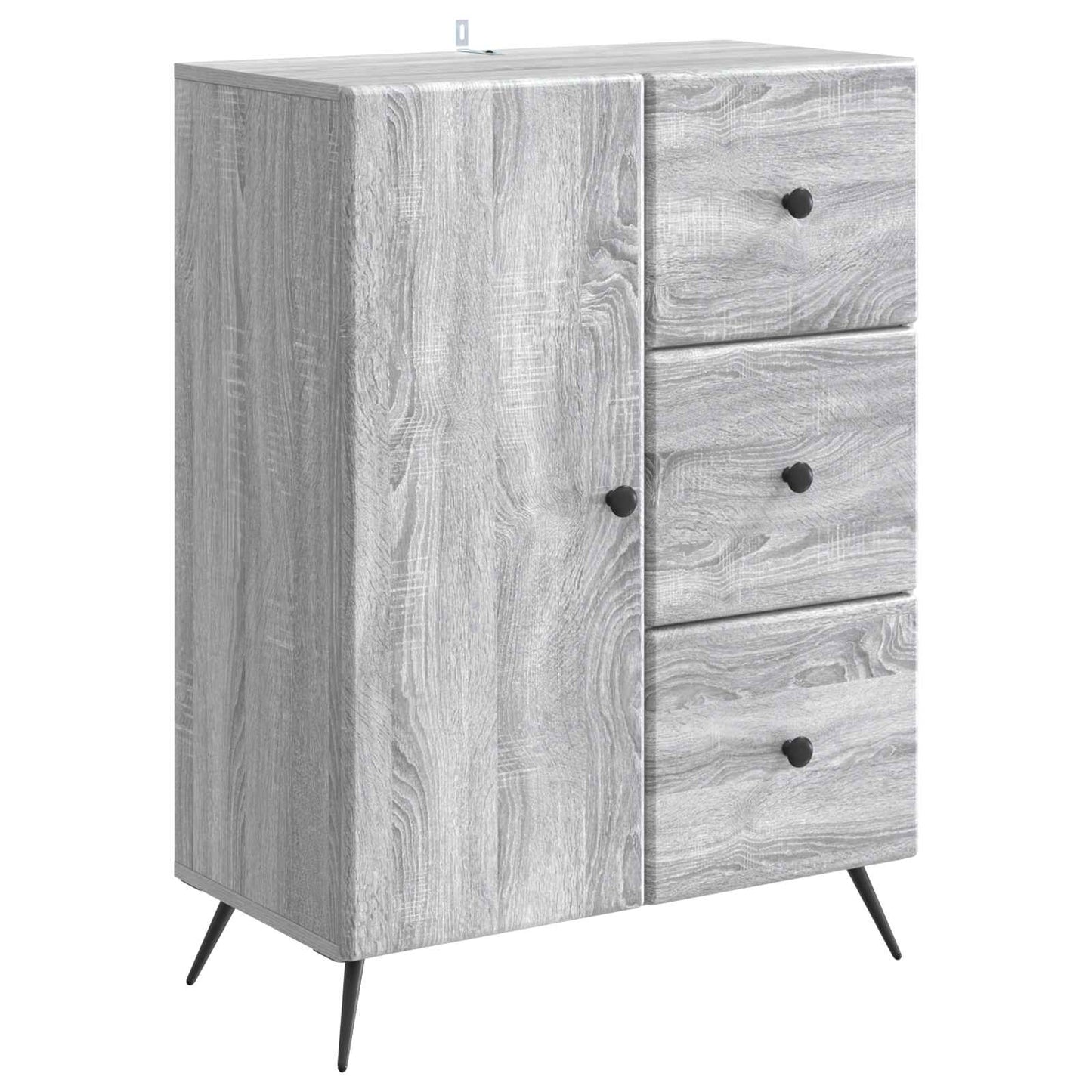 Sideboard Grå sonoma-ek 66 x 34,5 x 90 cm Konstruerat trä