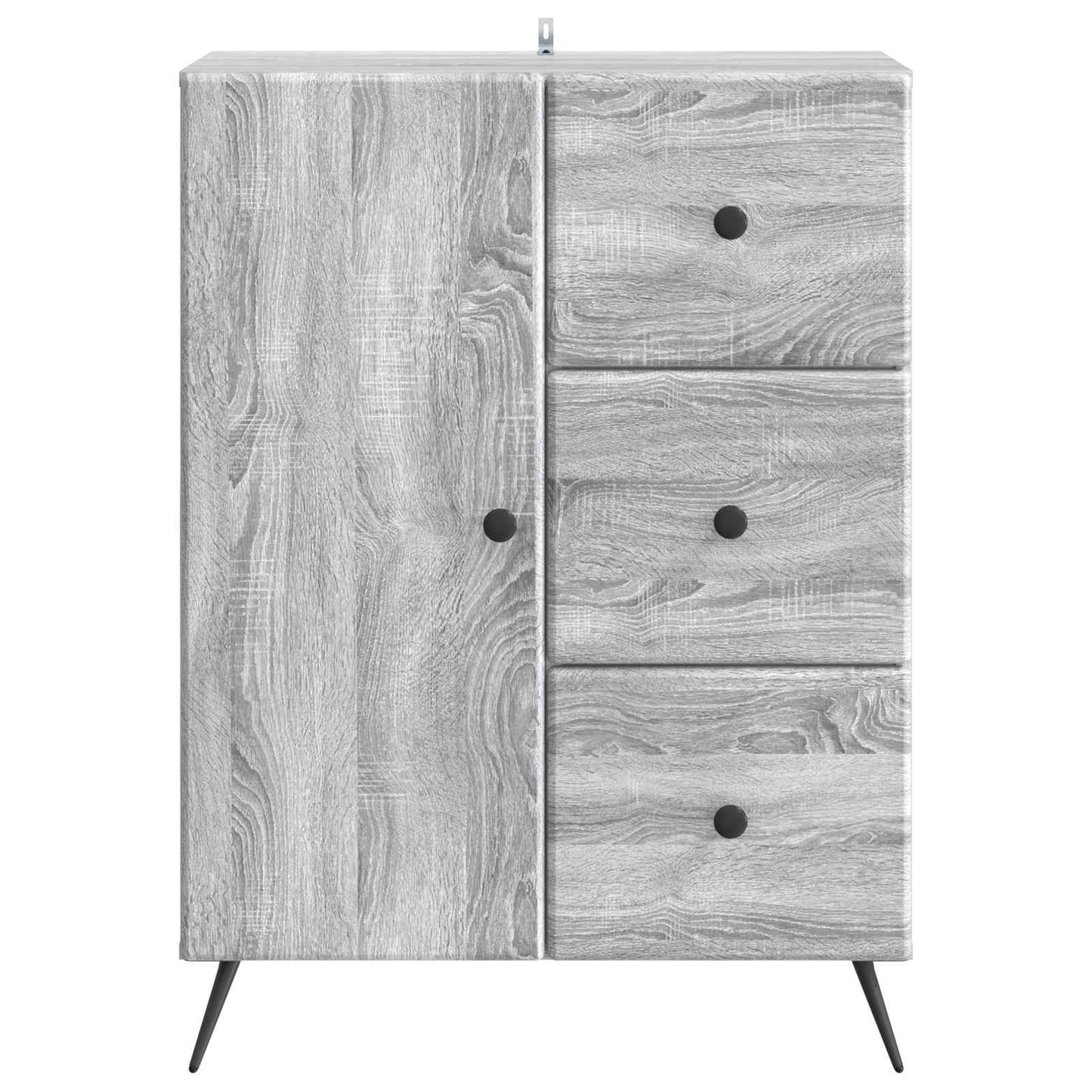 Sideboard Grå sonoma-ek 66 x 34,5 x 90 cm Konstruerat trä