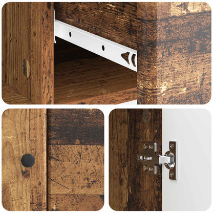 Sideboard Gammalt trä 66 x 34,5 x 90 cm Konstruerat trä