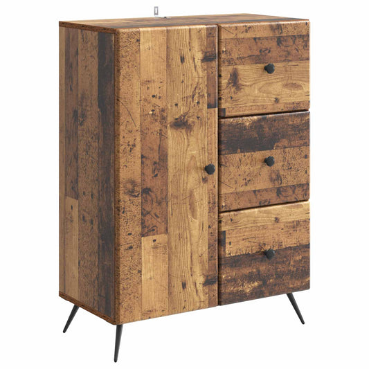 Sideboard Gammalt trä 66 x 34,5 x 90 cm Konstruerat trä