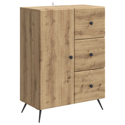 Sideboard med låda Artisan-ek 66 x 34,5 x 90 cm Konstruerat trä