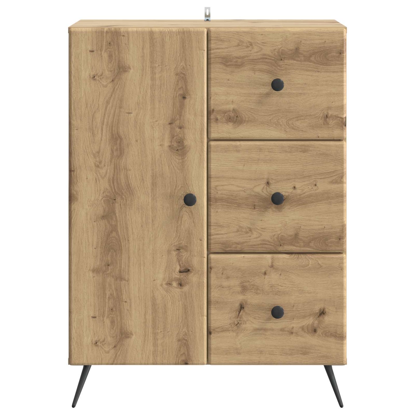Sideboard med låda Artisan-ek 66 x 34,5 x 90 cm Konstruerat trä