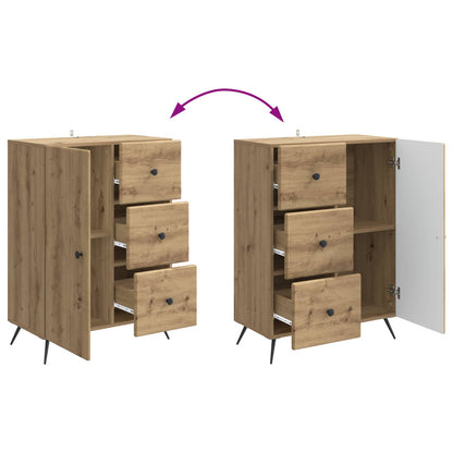 Sideboard med låda Artisan-ek 66 x 34,5 x 90 cm Konstruerat trä