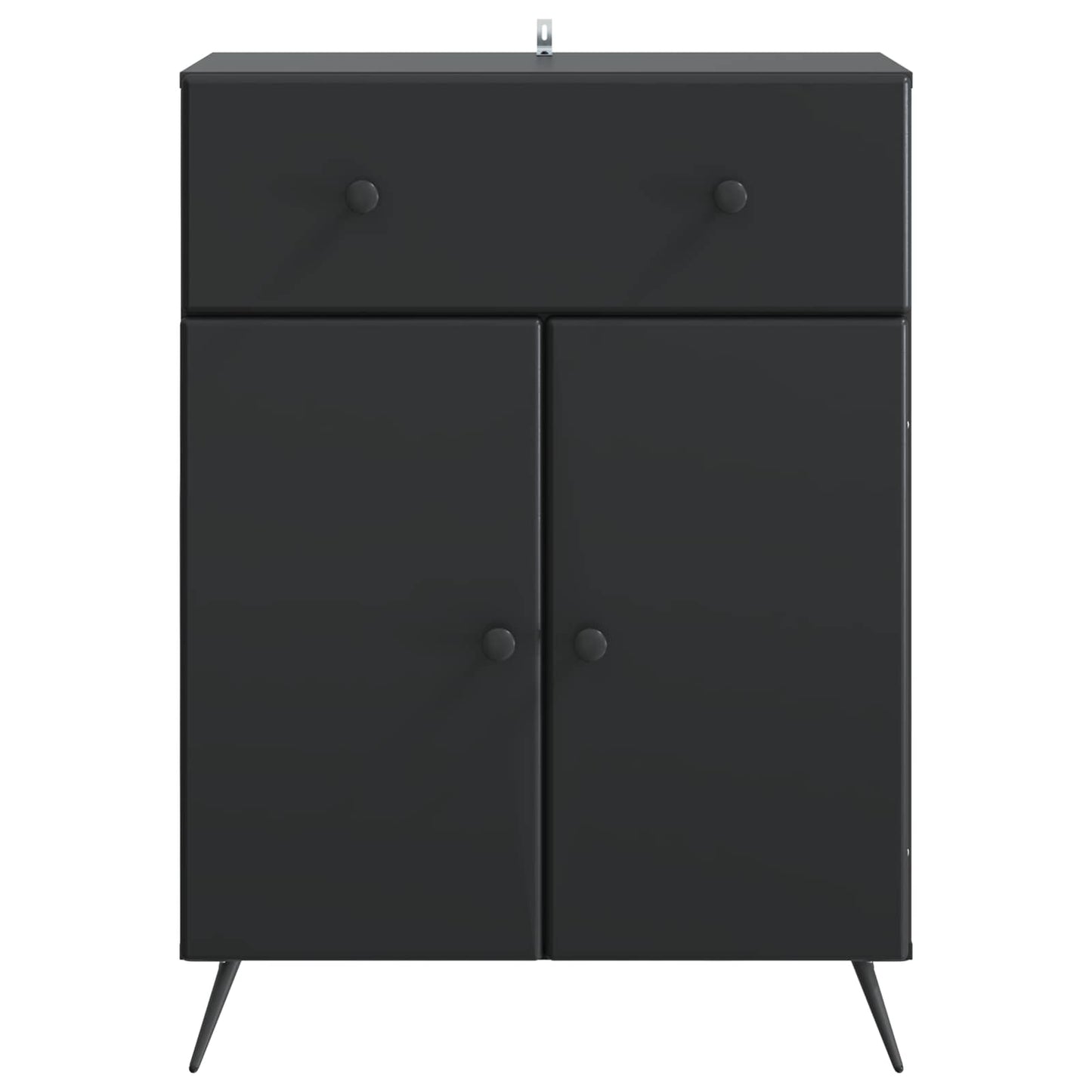 Sideboard med låda Svart 66 x 34,5 x 90 cm Konstruerat trä