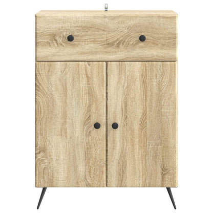 Sideboard med låda Sonoma-ek 66 x 34,5 x 90 cm Konstruerat trä