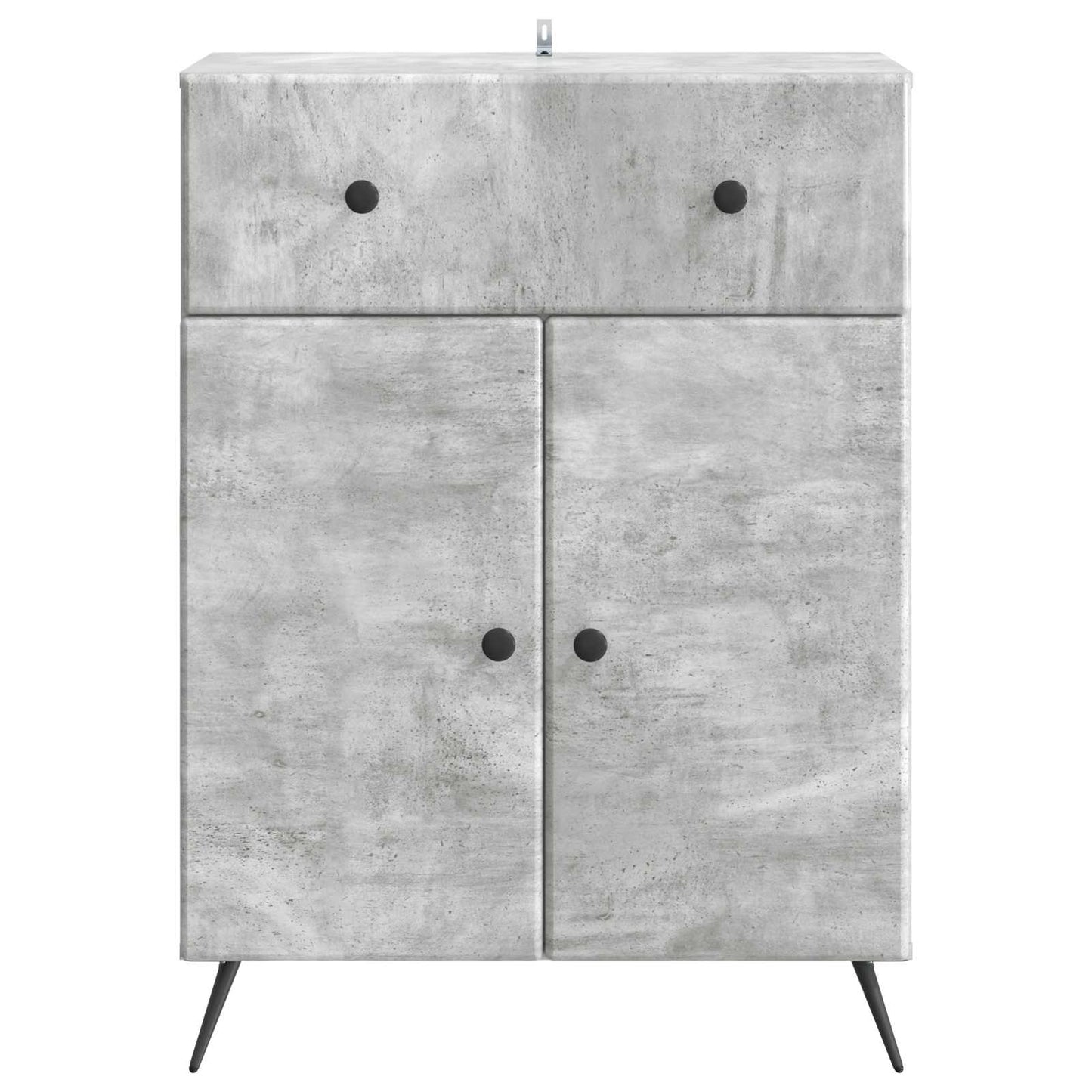 Sideboard med låda Betonggrå 66 x 34,5 x 90 cm Konstruerat trä