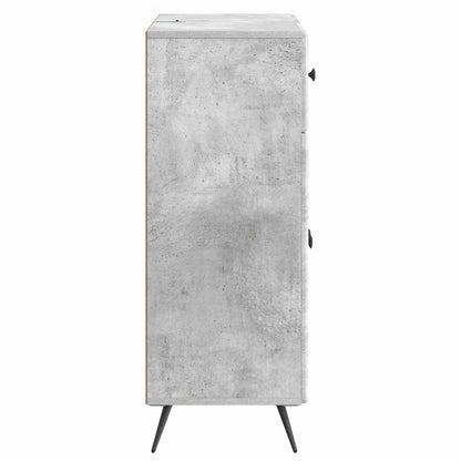 Sideboard med låda Betonggrå 66 x 34,5 x 90 cm Konstruerat trä