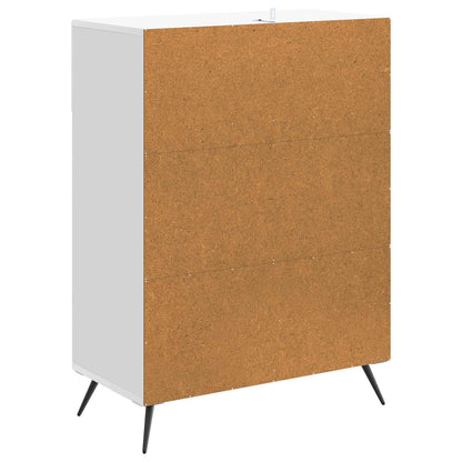 Sideboard Vit högglans 66 x 34,5 x 90 cm Konstruerat trä
