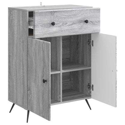 Sideboard Grå sonoma-ek 66 x 34,5 x 90 cm Konstruerat trä