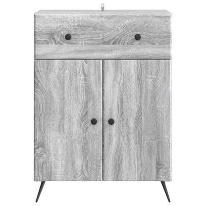 Sideboard Grå sonoma-ek 66 x 34,5 x 90 cm Konstruerat trä