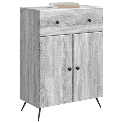 Sideboard Grå sonoma-ek 66 x 34,5 x 90 cm Konstruerat trä