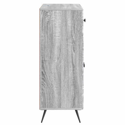 Sideboard Grå sonoma-ek 66 x 34,5 x 90 cm Konstruerat trä