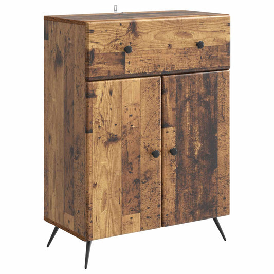 Sideboard Gammalt trä 66 x 34,5 x 90 cm Konstruerat trä