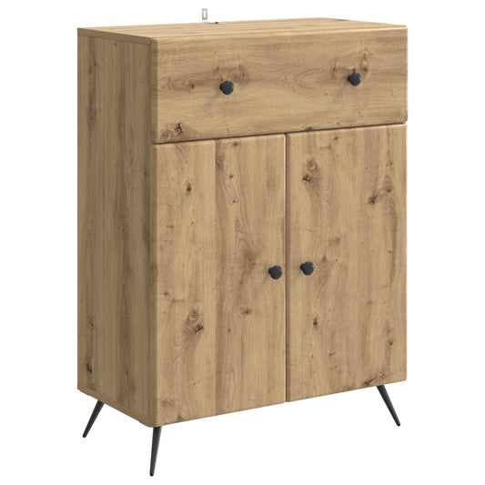 Sideboard med låda Artisan-ek 66 x 34,5 x 90 cm Konstruerat trä
