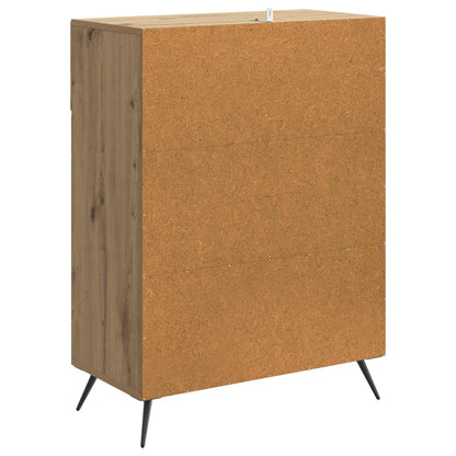 Sideboard med låda Artisan-ek 66 x 34,5 x 90 cm Konstruerat trä