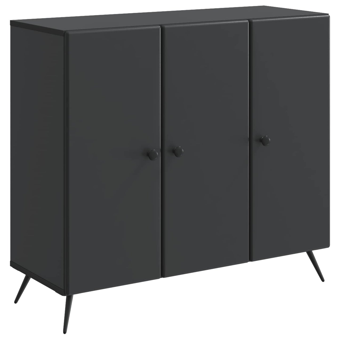Sideboard Svart 89 x 34,5 x 80 cm Konstruerat trä