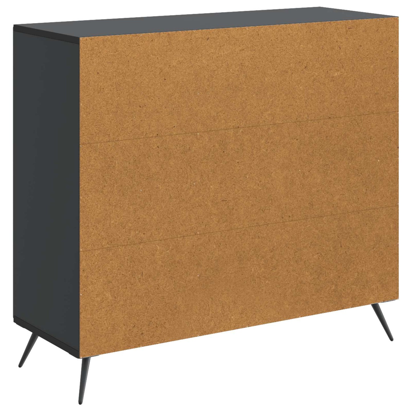 Sideboard Svart 89 x 34,5 x 80 cm Konstruerat trä