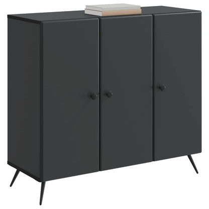 Sideboard Svart 89 x 34,5 x 80 cm Konstruerat trä