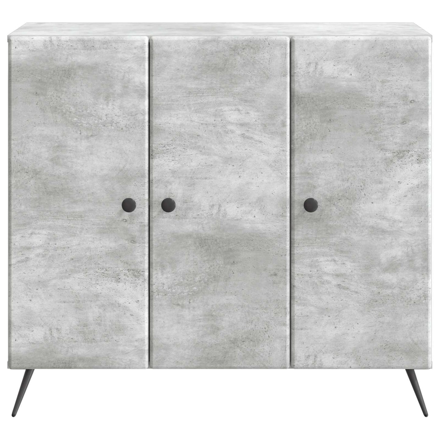 Sideboard Betonggrå 89 x 34,5 x 80 cm Konstruerat trä