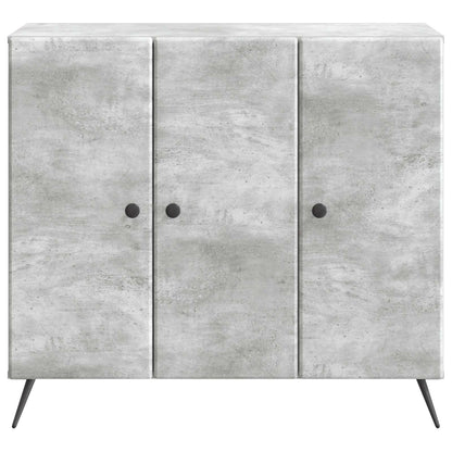 Sideboard Betonggrå 89 x 34,5 x 80 cm Konstruerat trä