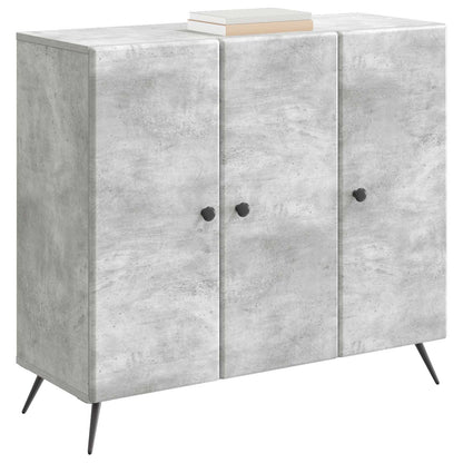 Sideboard Betonggrå 89 x 34,5 x 80 cm Konstruerat trä