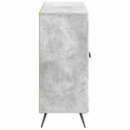 Sideboard Betonggrå 89 x 34,5 x 80 cm Konstruerat trä
