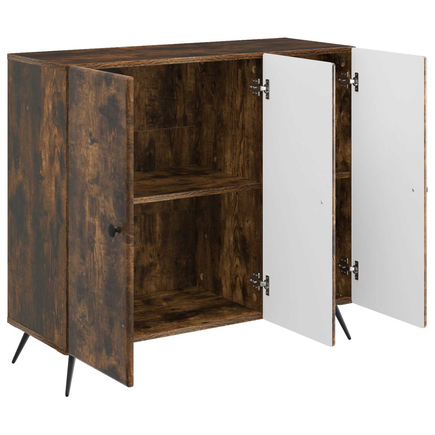 Sideboard Rökt ek 89 x 34,5 x 80 cm Konstruerat trä