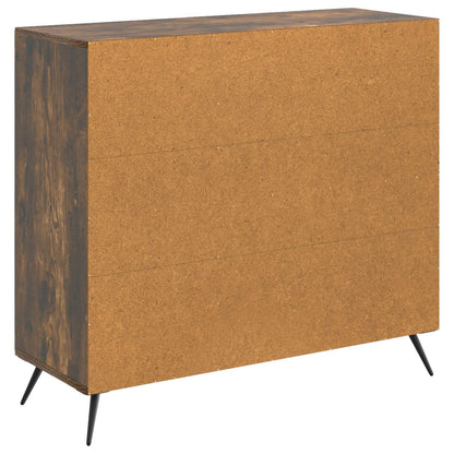 Sideboard Rökt ek 89 x 34,5 x 80 cm Konstruerat trä