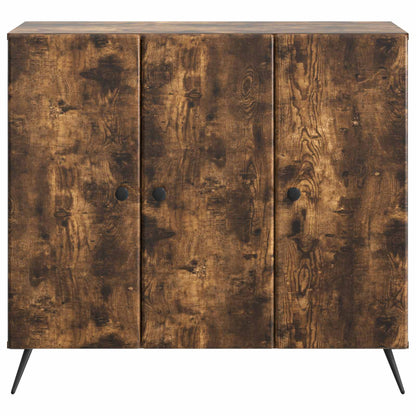 Sideboard Rökt ek 89 x 34,5 x 80 cm Konstruerat trä