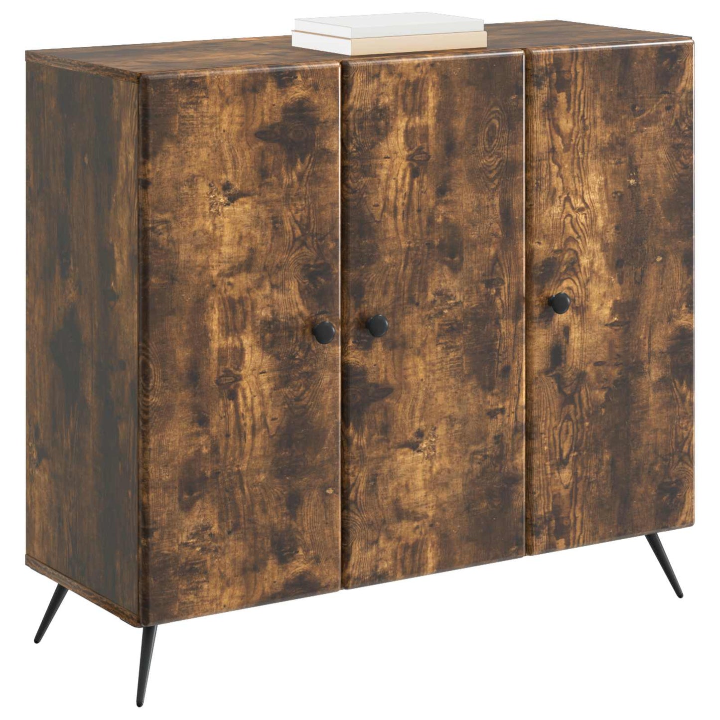 Sideboard Rökt ek 89 x 34,5 x 80 cm Konstruerat trä