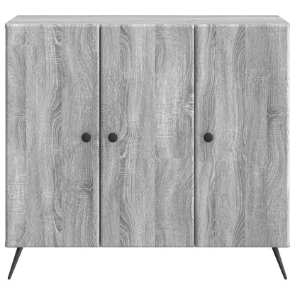 Sideboard Grå sonoma-ek 89 x 34,5 x 80 cm Konstruerat trä