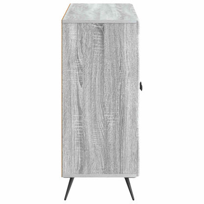 Sideboard Grå sonoma-ek 89 x 34,5 x 80 cm Konstruerat trä