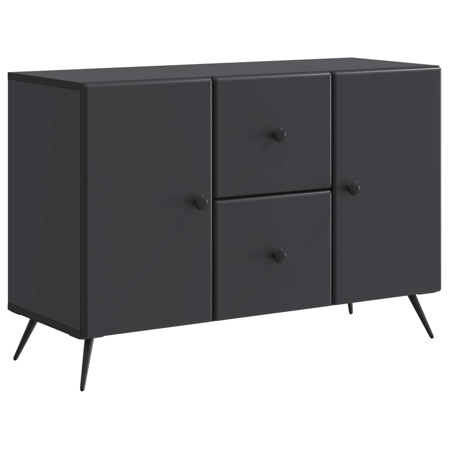 Sideboard med låda Svart 89 x 34,5 x 60 cm Konstruerat trä