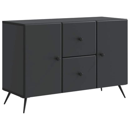 Sideboard med låda Svart 89 x 34,5 x 60 cm Konstruerat trä