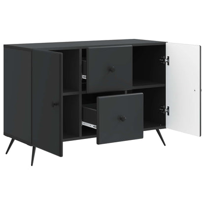 Sideboard med låda Svart 89 x 34,5 x 60 cm Konstruerat trä