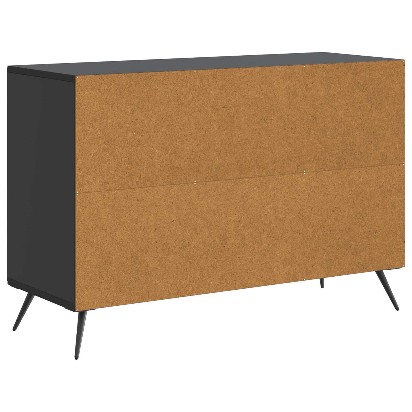 Sideboard med låda Svart 89 x 34,5 x 60 cm Konstruerat trä