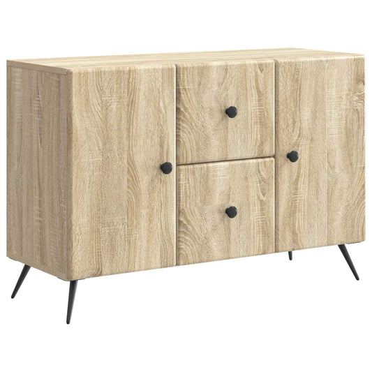 Sideboard med låda Sonoma-ek 89 x 34,5 x 60 cm Konstruerat trä