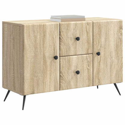 Sideboard med låda Sonoma-ek 89 x 34,5 x 60 cm Konstruerat trä