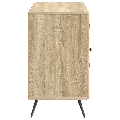 Sideboard med låda Sonoma-ek 89 x 34,5 x 60 cm Konstruerat trä